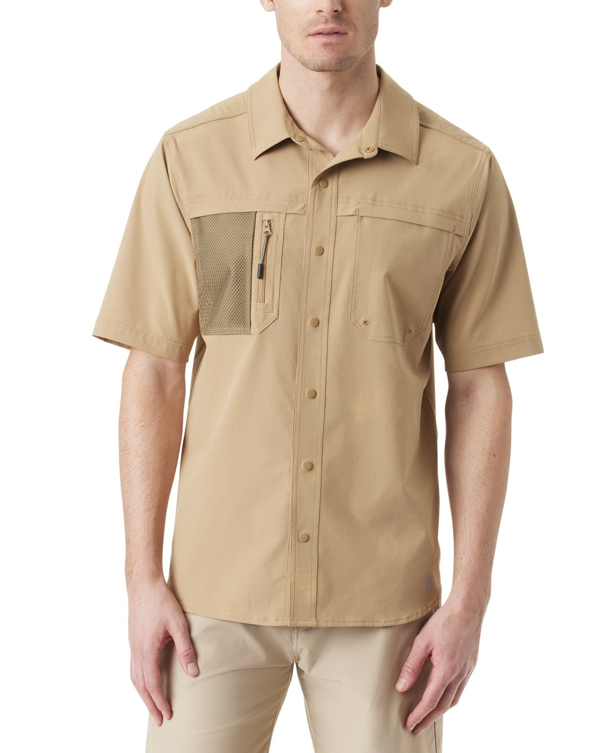 Bass Outdoor Mens Regular fit Short Sleeve Button-Up Shirt Small