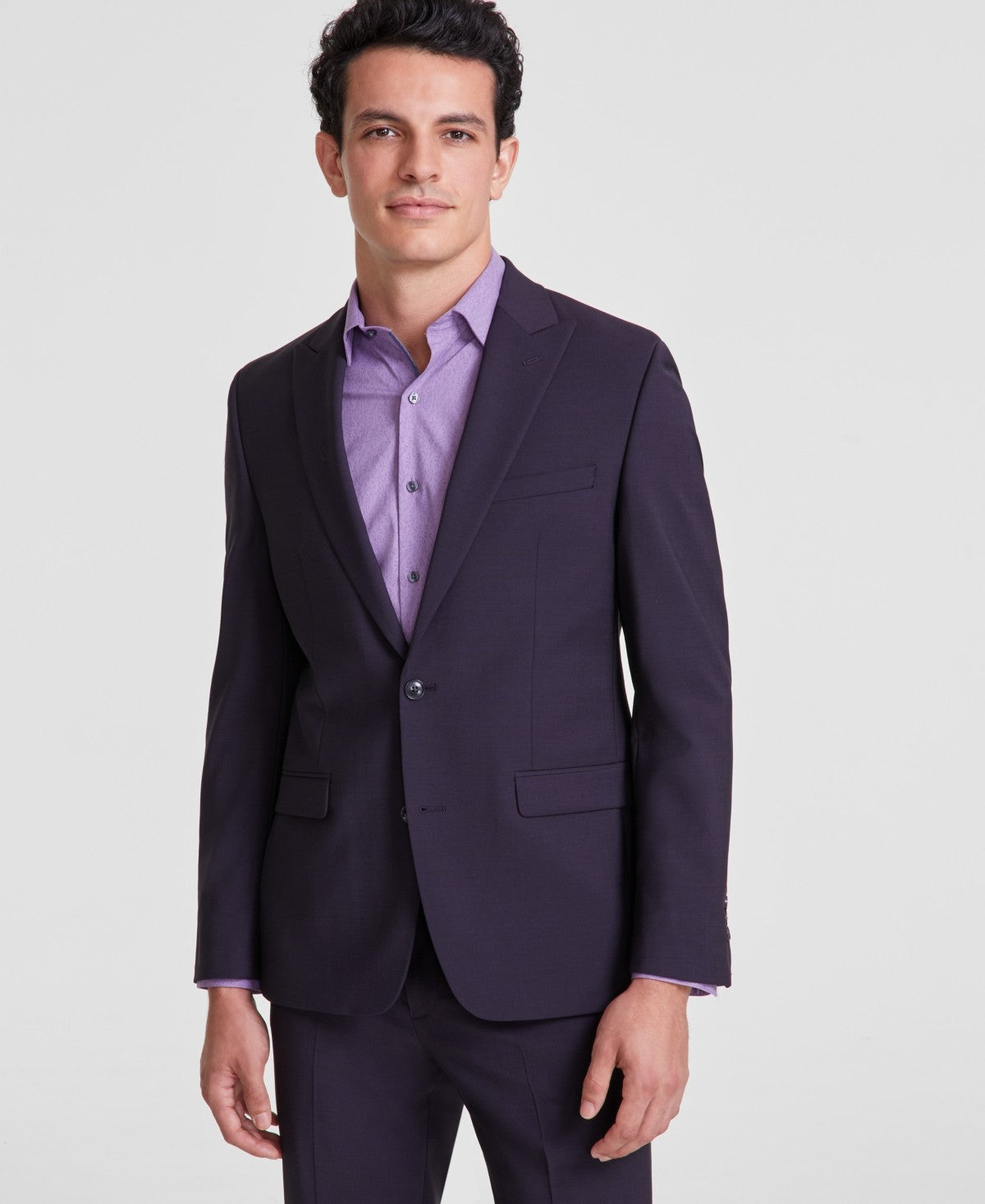 fitted lace wedding dress Dinner Jacket - Purple/Gold - Mens Wholesale Blazers