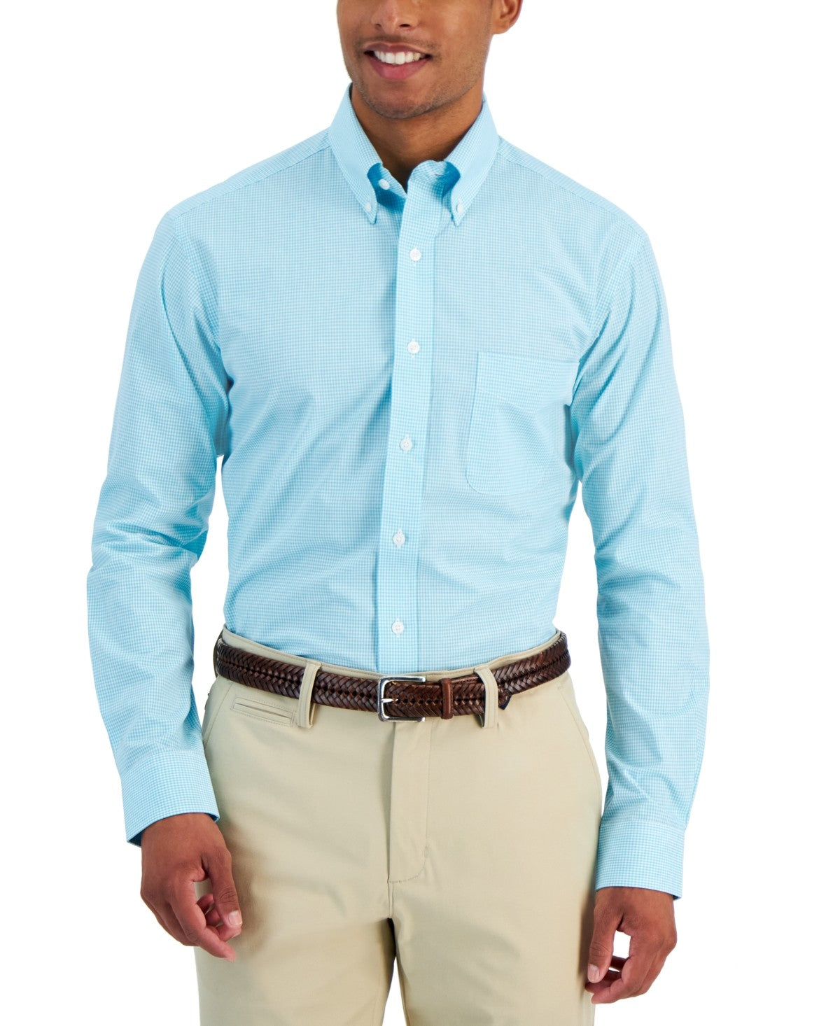 club room dress shirt Mens Regular fit XXL 18.5 in 34-35 Blue Check – Bristol Apparel Co atf-kg-01.21.25 Cocktail Dresses Blog Post it offers lasting comfort Color:Pink And Blue