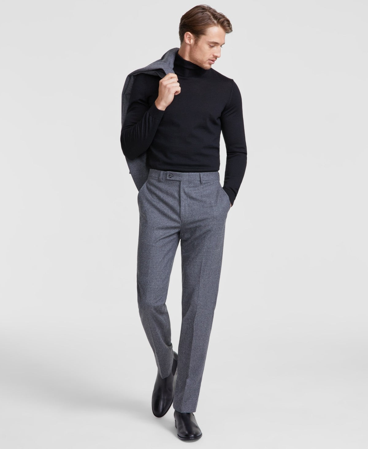 Calvin Klein Mens Slim fit Dress Pants 40 / 30 Grey Solid – Bristol Apparel  Co