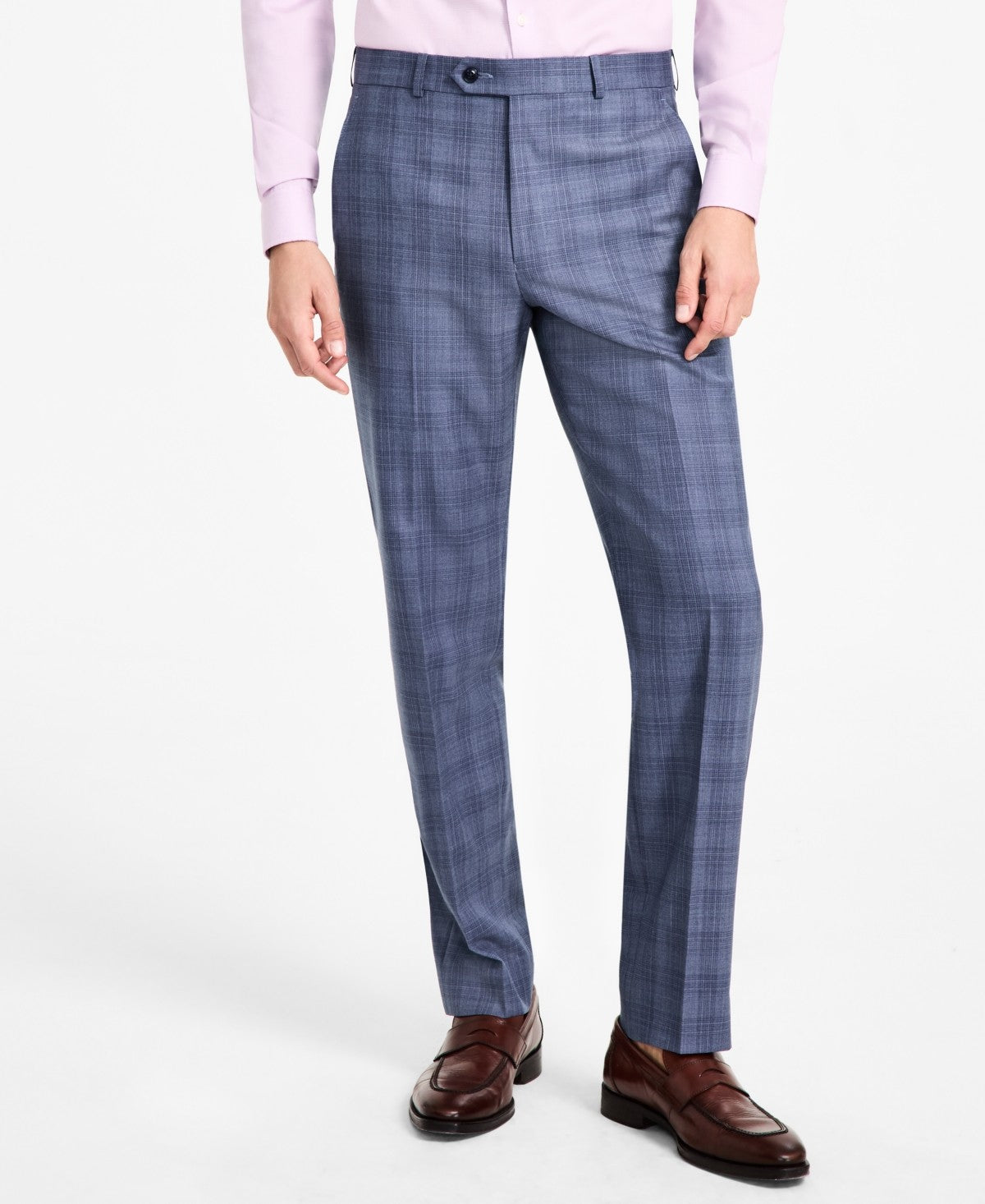 Michael Kors Mens Classic fit Dress Pants 36 / 30 Blue Plaid – Bristol