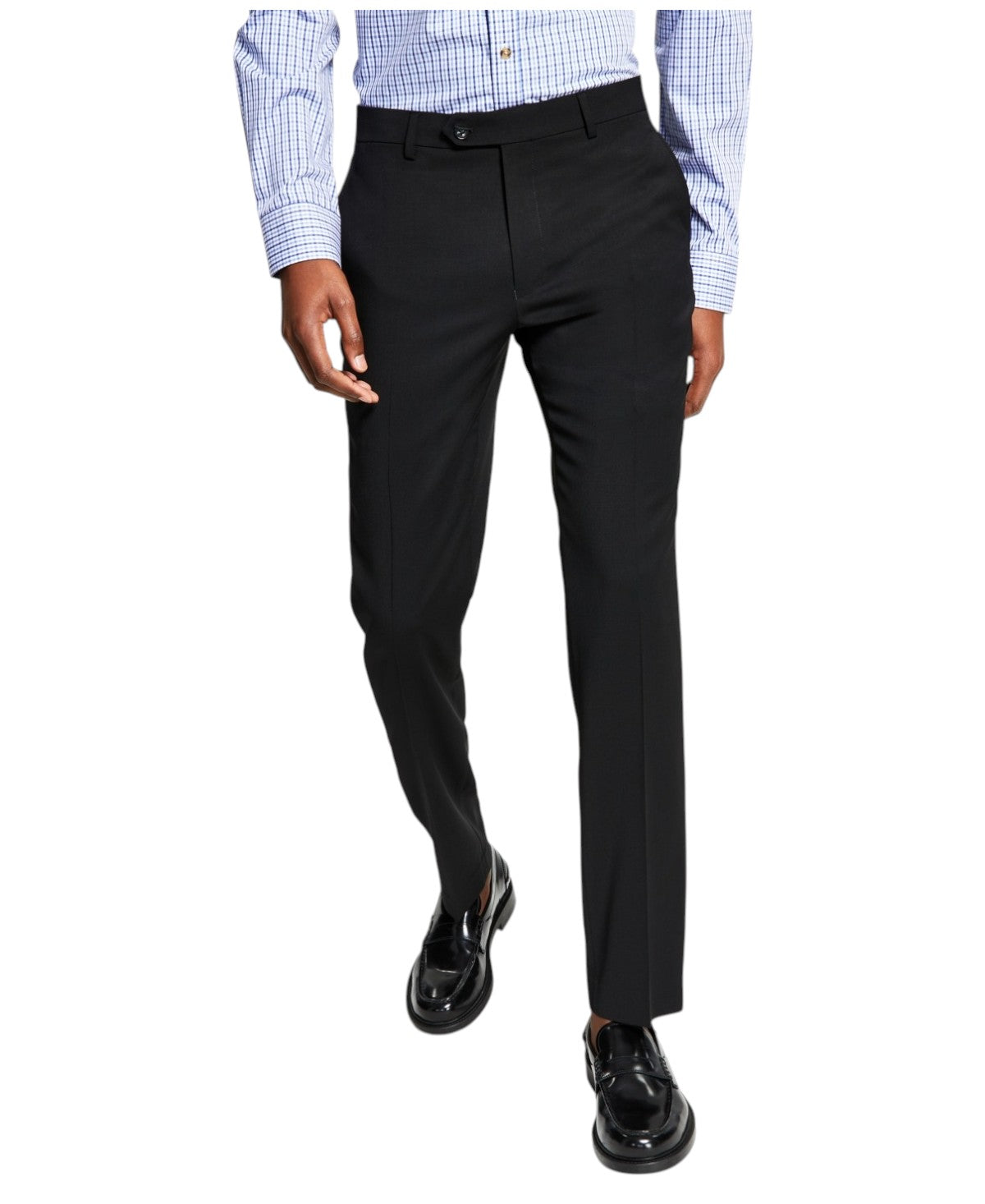 Tommy Hilfiger Mens Modern fit Dress Pants 30 / 30 Black Solid Stretch