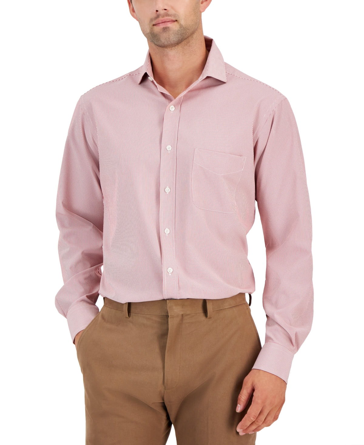 slim fit dress slacks Club Room Mens Regular fit Dress Shirt Medium 15.5 in 34-35 Red White –  Bristol Apparel Co