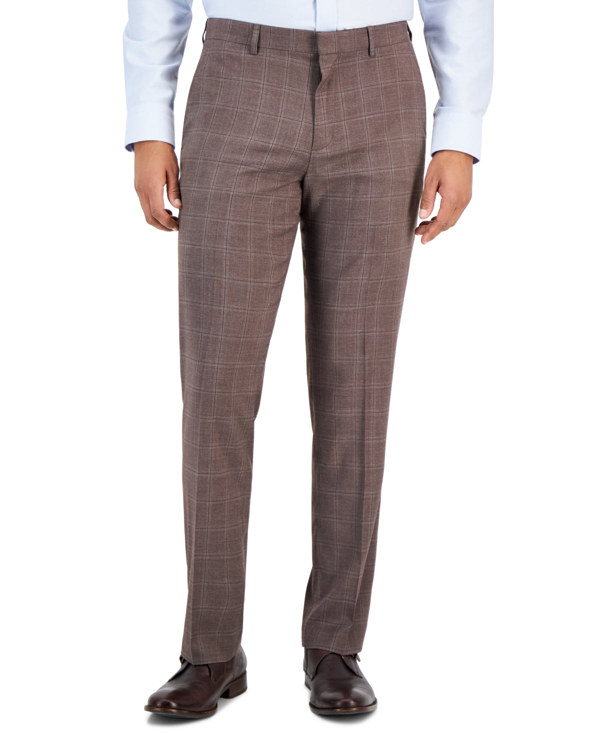 Perry Ellis Portfolio Men's Slim Fit Stretch Dress Pants Brown 34 x 32 – Bristol Apparel Co