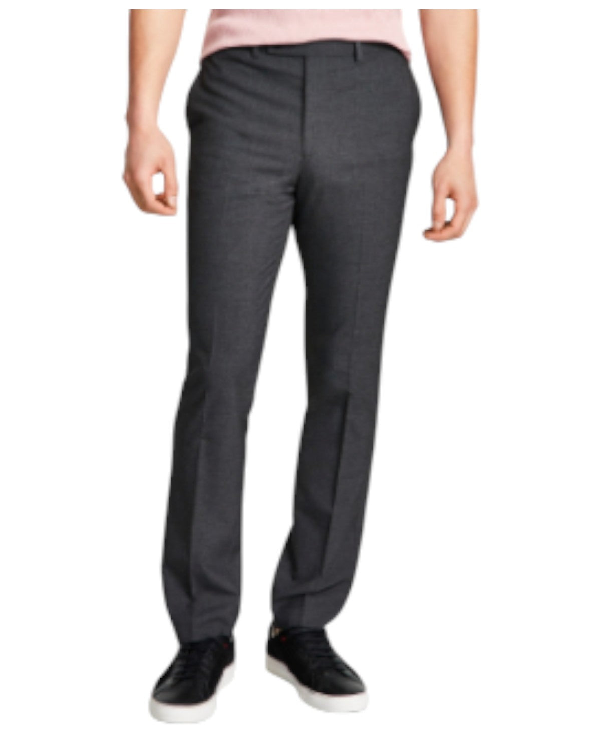 Dkny Mens Modern fit Dress Pants 30 / 29 Dark Grey Solid Stretch