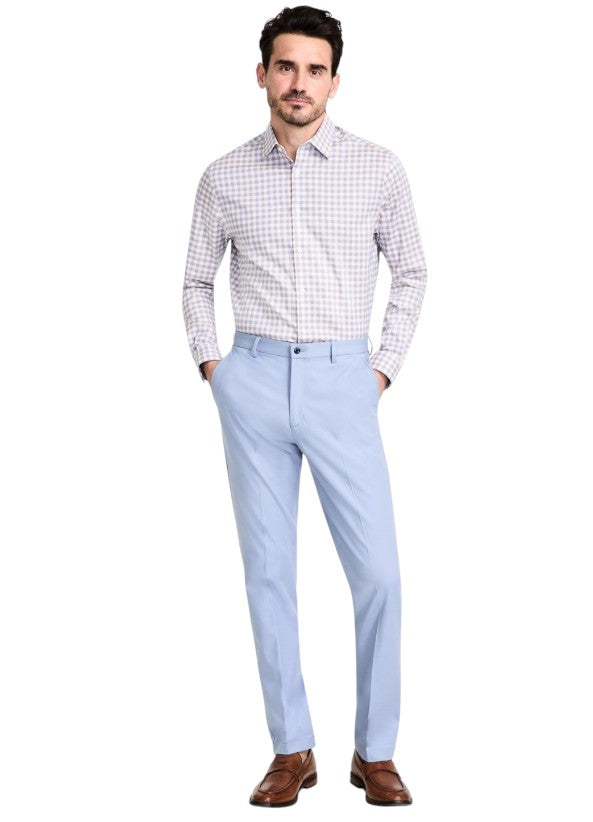 slim fit dress slacks Michael Kors Men's Classic-Fit Cotton-Blend Dress Pants MSRP $95 main image 0