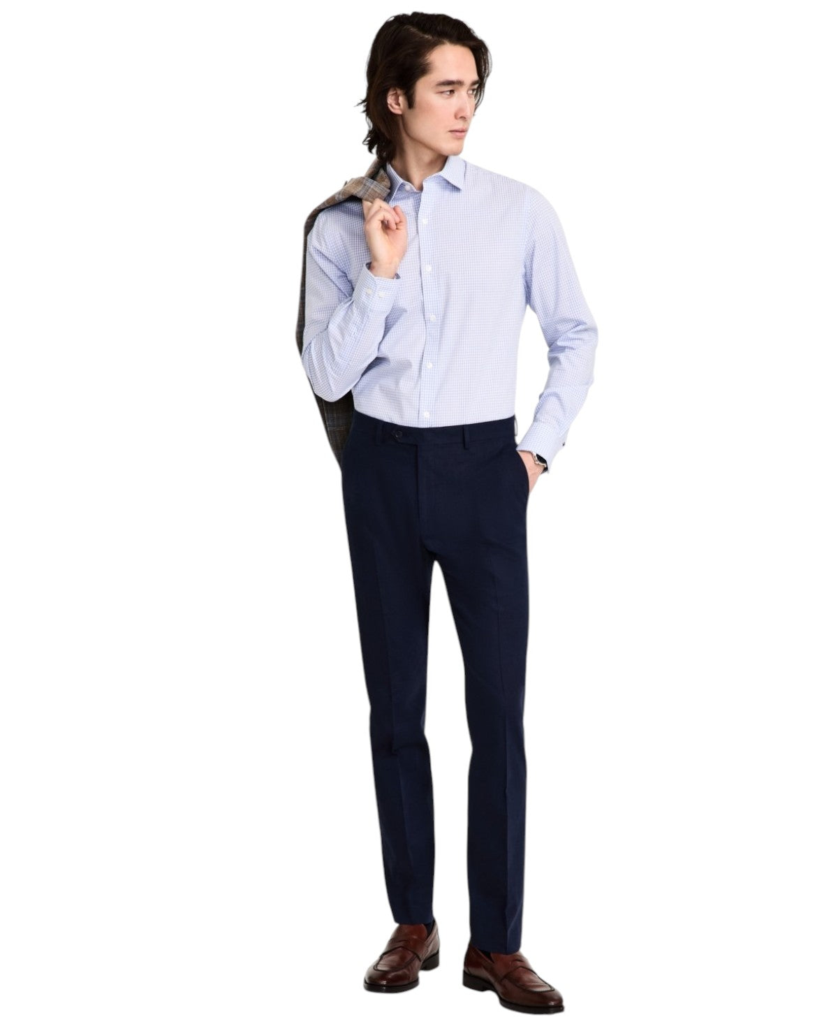 Tommy Hilfiger Mens Modern fit Dress Pants 33 / 32 Dark Blue Solid Str –  Bristol Apparel Co