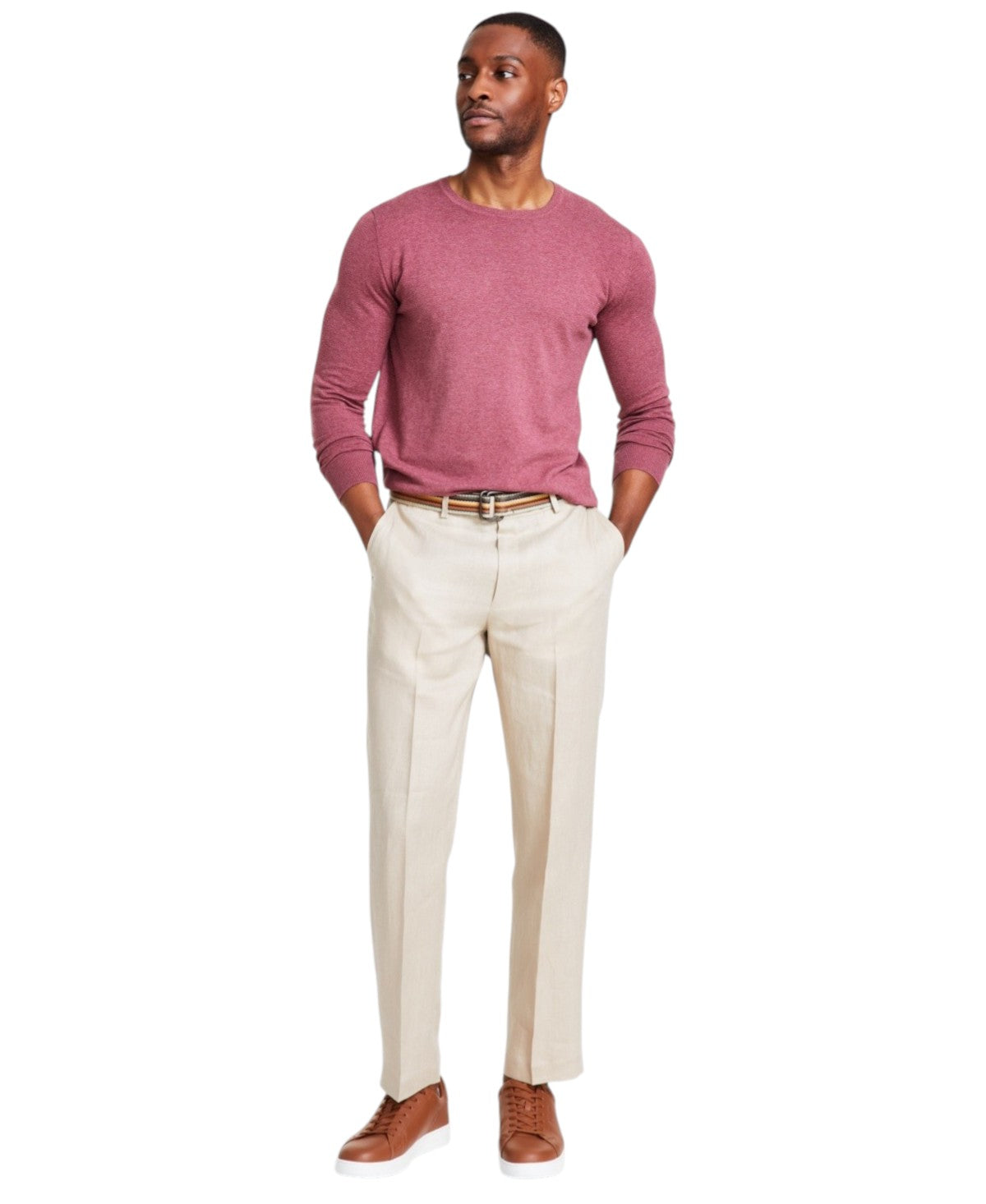 Nautica Mens Modern fit Dress Pants 33 / 32 Beige Solid Stretch – Bristol Apparel Co