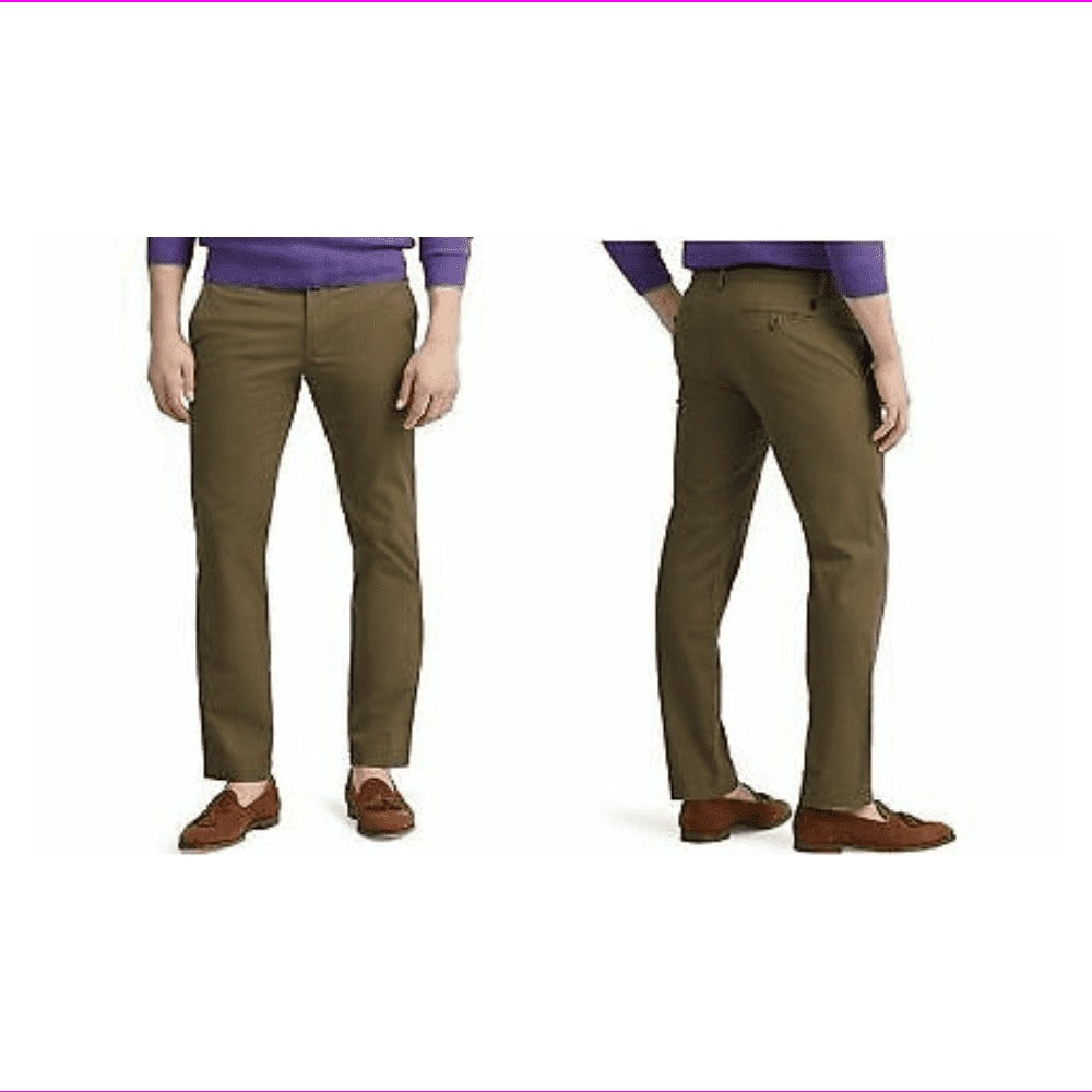 Ralph Lauren Men's Straight Fit Chino Pants Blue Size 34X32