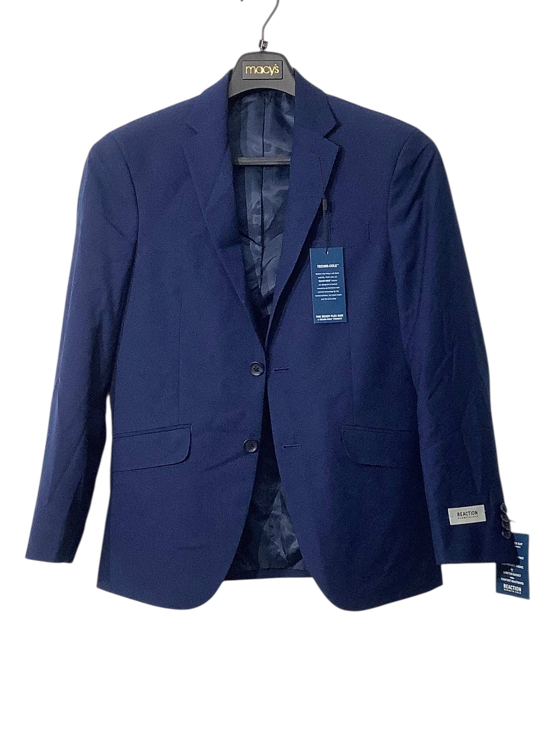 Kenneth Cole Reaction Mens Slim fit Suit Jacket Blazer 36 S Blue