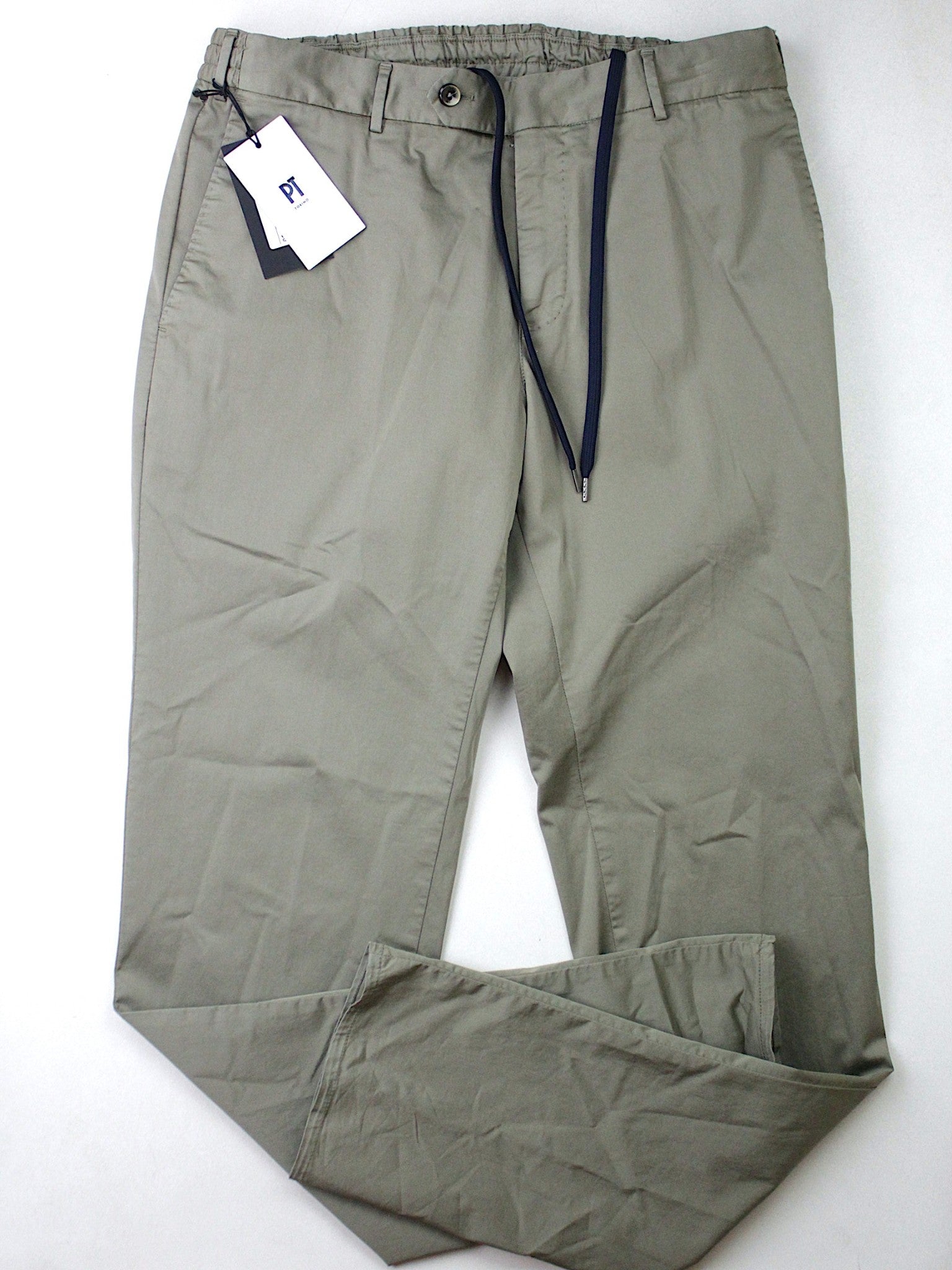 PT Torino PT01 Cotton Blend Double Face Slim Fit Jogger Pants Tan