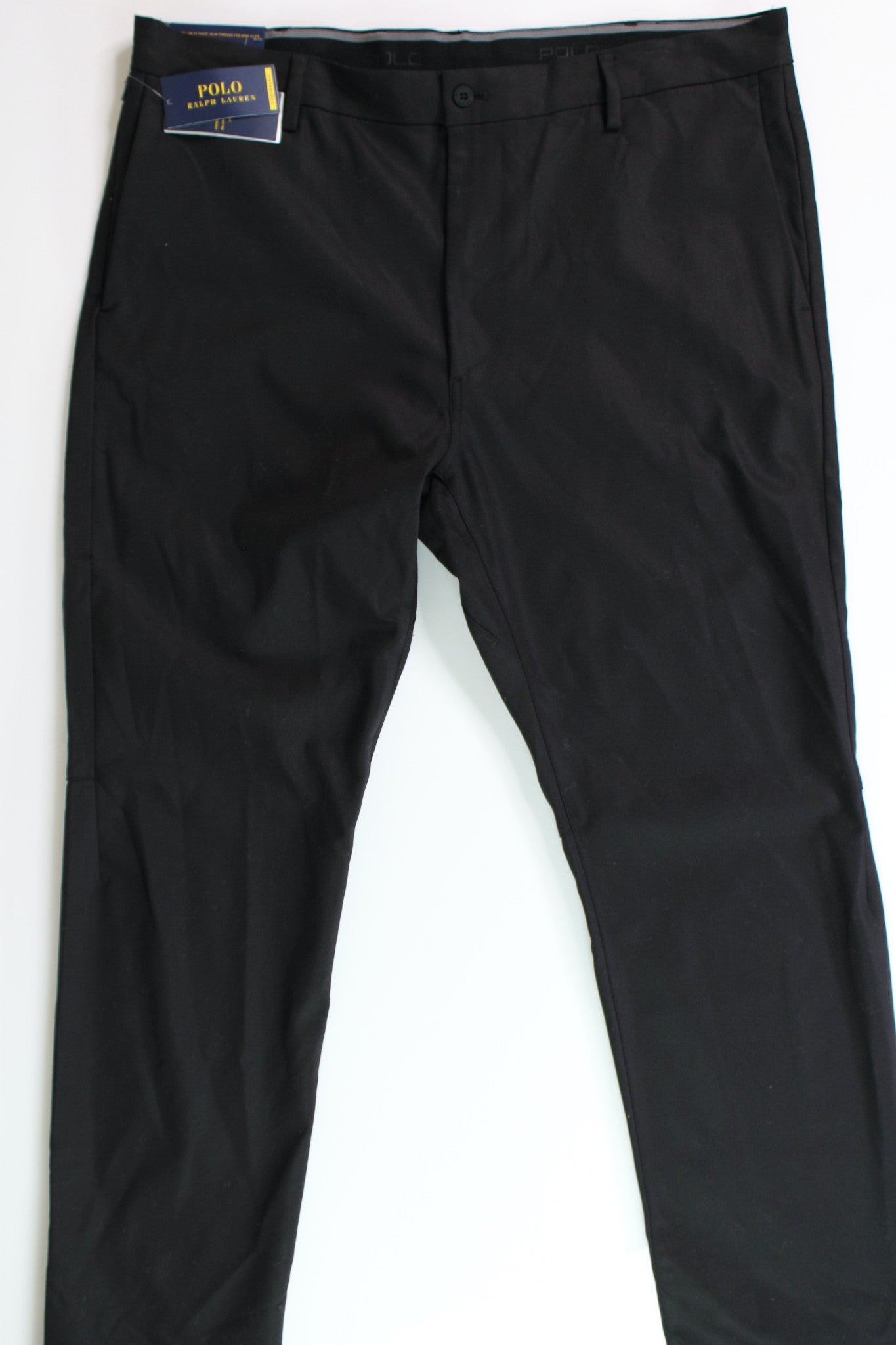 Polo Ralph Lauren Mens SlimFit Stretch Dobby Pants 40 x 32 Black