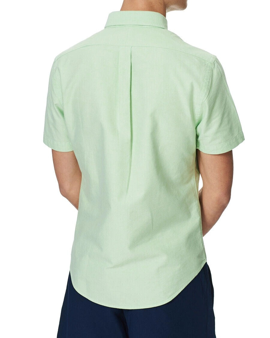 Polo Ralph Lauren Shirt Men's Green Cotton Classic Fit Button Down Shirt Small