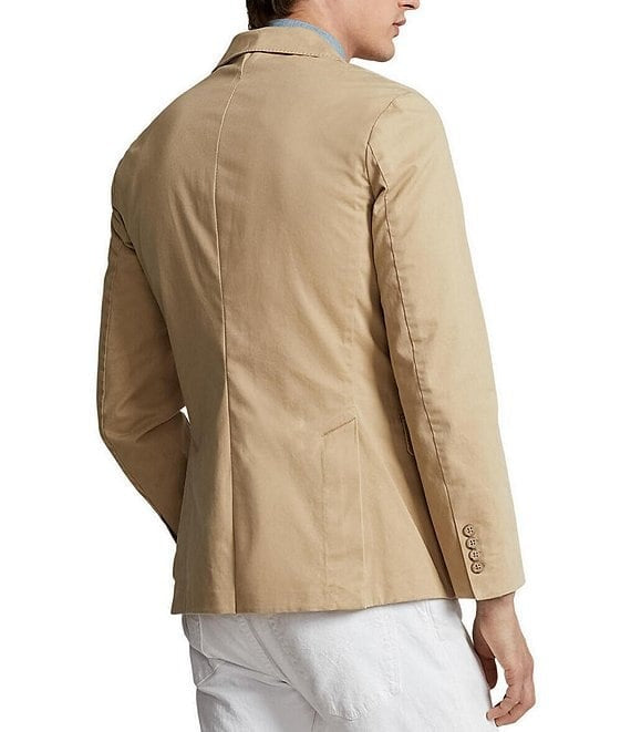 Polo Ralph Lauren Men's Stretch Chino Sport Coat Monument Tan Small