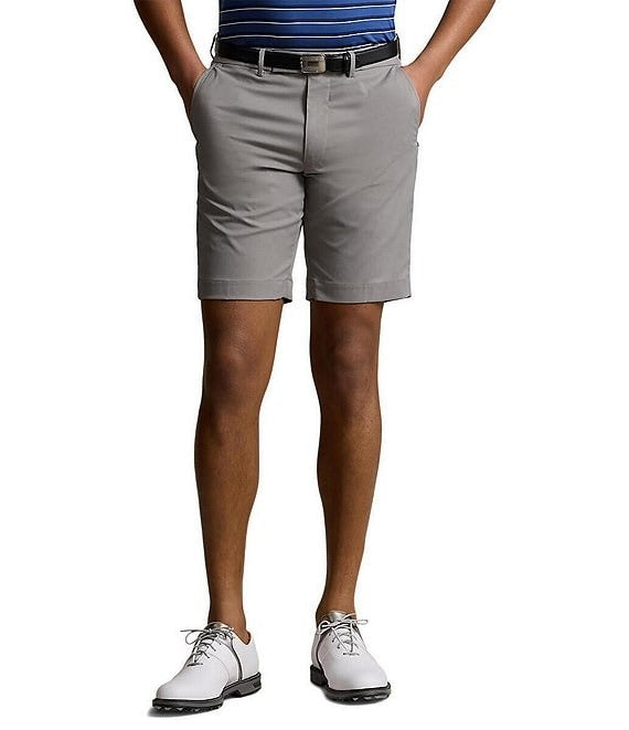 Polo Ralph Lauren Mens Twill Golf Tailored Fit 9 Inseam Shorts Grey 32