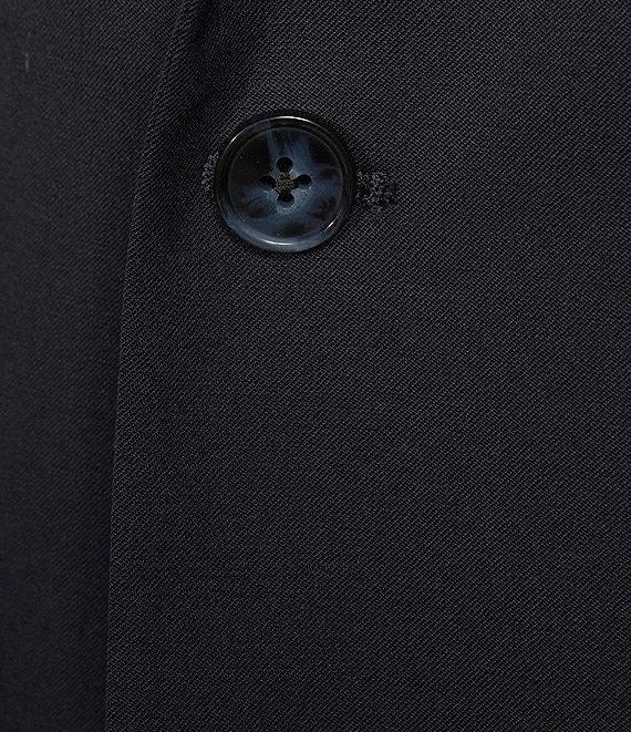 Hart Schaffner Marx Mens Classic fit 2 Piece Suit 46 R / 41 Waist Black Stretch