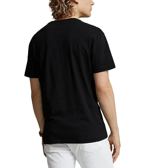 Polo Ralph Lauren Big Pony Logo Jersey Short Sleeve T Shirt Large Black