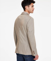 Calvin Klein Mens Tan Slim Fit Sport Coat 41R