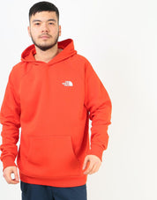 The North Face Raglan Red Box Pullover Hoodie Sweatshirt XXL Orange
