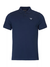 Barbour Mens Sports Polo Shirt Navy Blue Large
