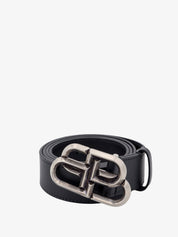 Balenciaga Mens Leather Black Logo Belt Size 100 CM / 38 - 40 W Made in Italy