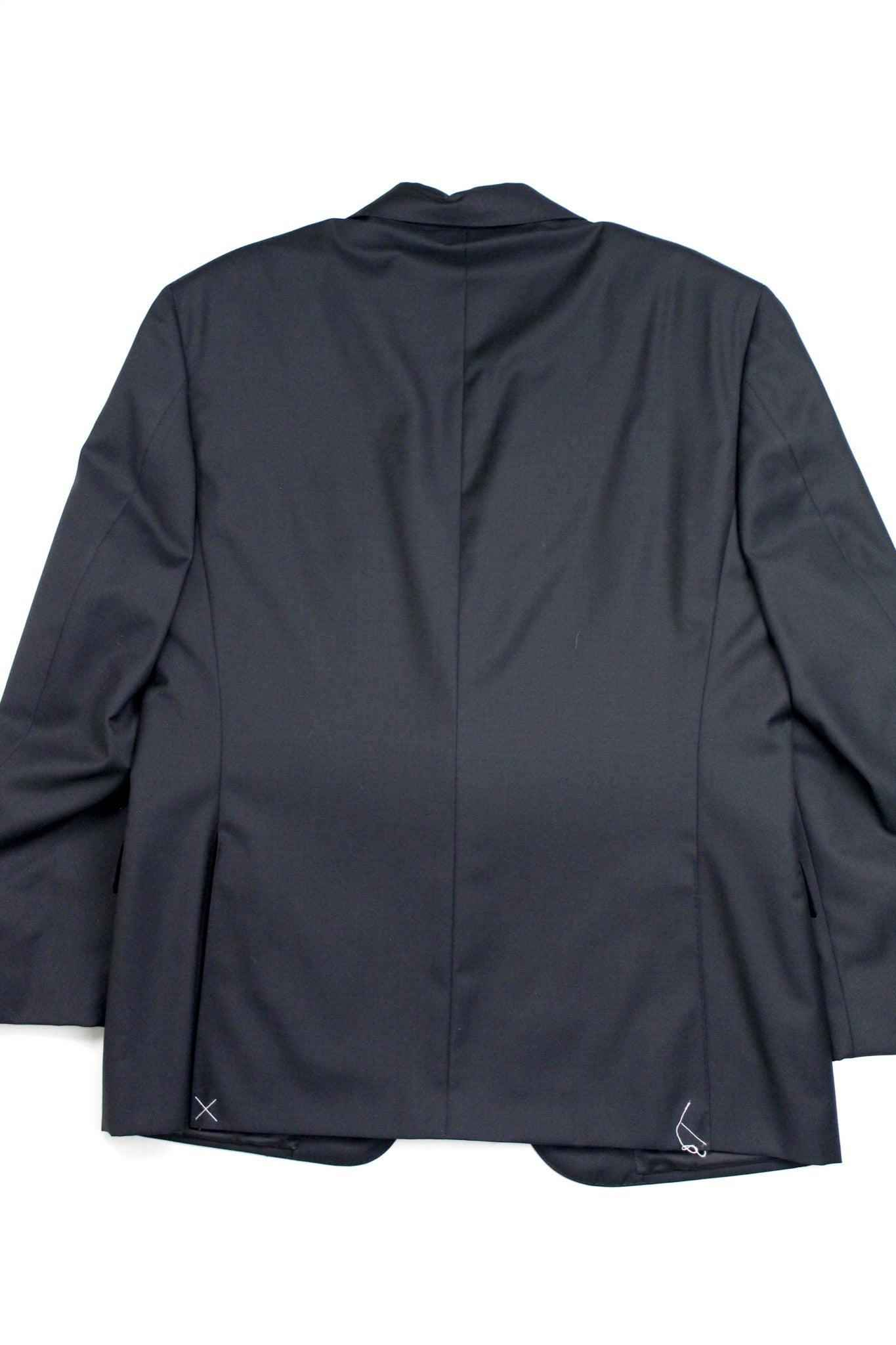 Canali Mens Siena Classic Fit Suit Jacket EU 52C / 42S Black Two Button