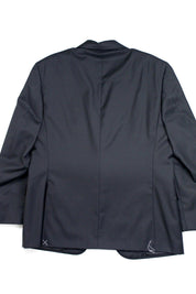 Canali Mens Siena Classic Fit Suit Jacket EU 52C / 42S Black Two Button