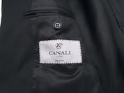 Canali Mens Siena Classic Fit Suit Jacket EU 52C / 42S Black Two Button