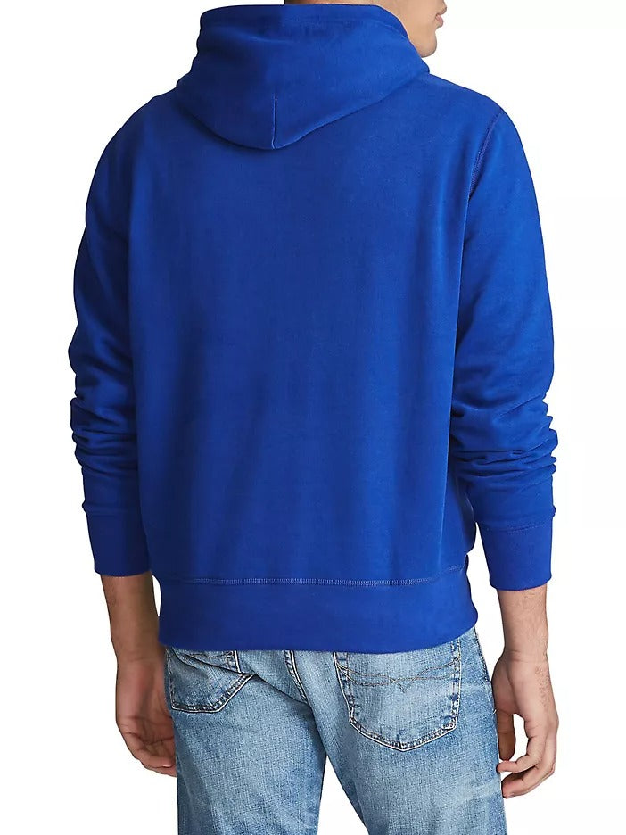 Polo Ralph Lauren Mens RL Fleece Hoodie Sweatshirt Medium Sapphire Star Blue