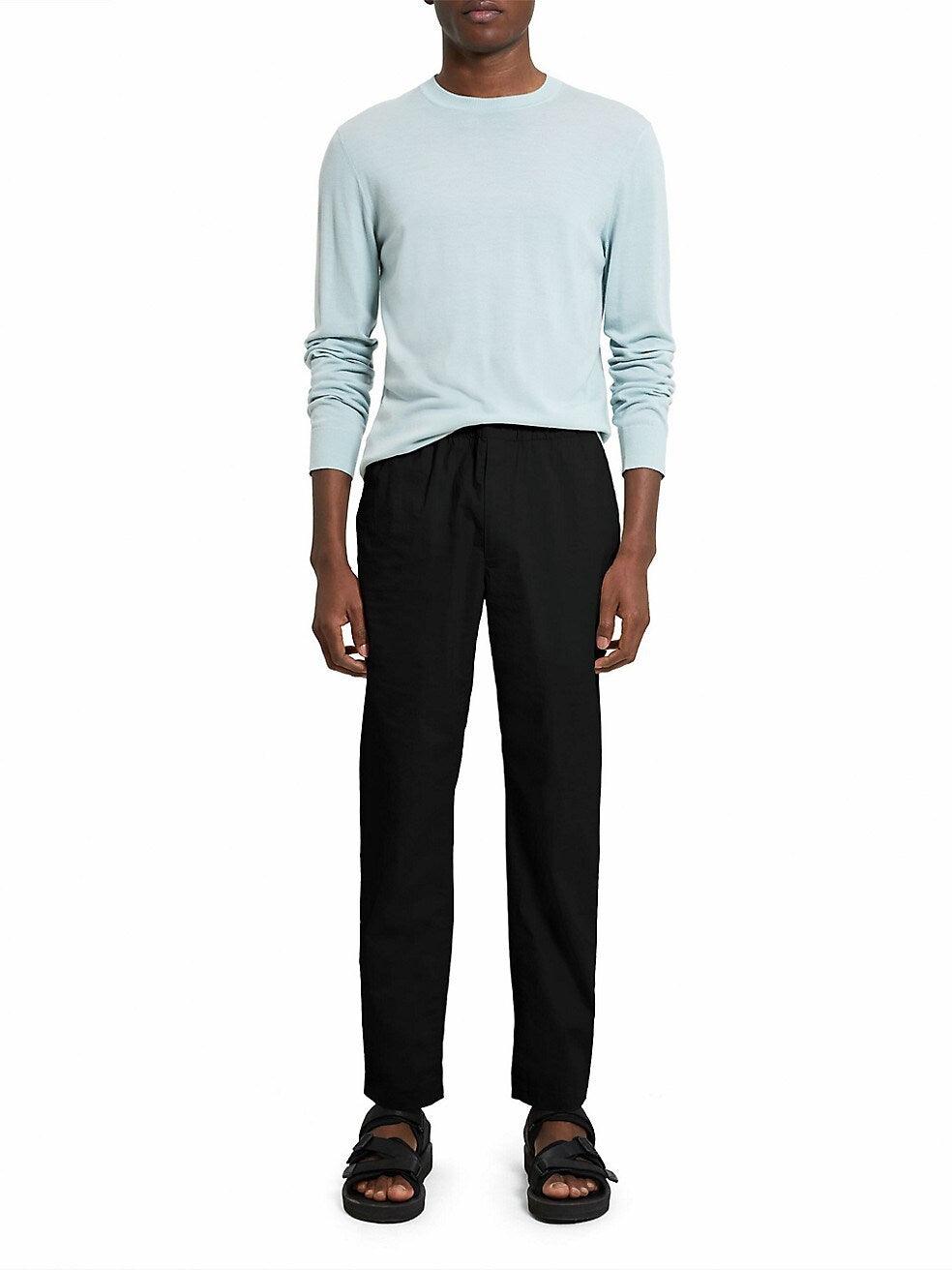 Theory Mens Slim fit Casual Pants 34 /  Blue Solid Stretch