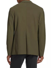 Theory Clinton Precision Ponte Slim Fit Unconstructed Blazer Sportcoat 36R Green