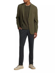 Theory Clinton Precision Ponte Slim Fit Unconstructed Blazer Sportcoat 38R Green