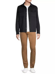 Herno Men's Half-Lined Shirt Jacket in Navy Blue Size 52
