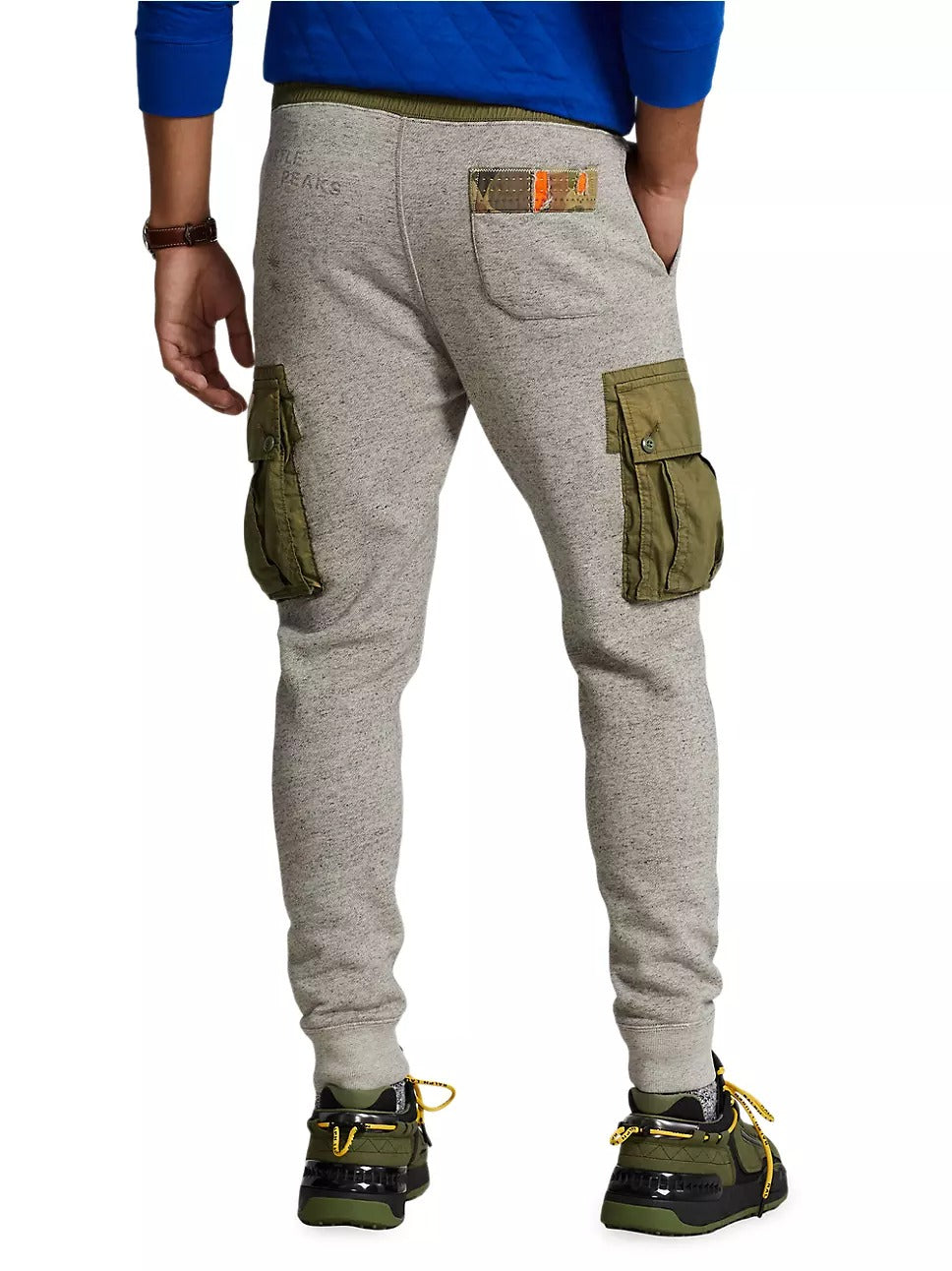 Polo Ralph Lauren Fleece Cargo Sweatpants Medium Grey Green