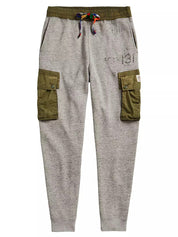 Polo Ralph Lauren Fleece Cargo Sweatpants Medium Grey Green