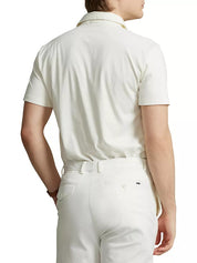 Polo Ralph Lauren Polo Mens Patch Pocket Jersey Polo Shirt Medium Cream White