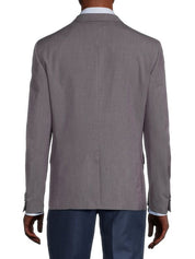 Ben Sherman Mini Houndstooth Skinny Fit Sportcoat Blazer 46R Red Blue