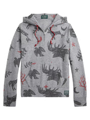 Polo Ralph Lauren Mens Brushed Fleece Graphic Hoodie Sweatshirt Large Grey