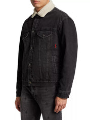 Ksubi Mens Casual Denim Jacket Coat Small Black