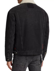 Ksubi Mens Casual Denim Jacket Coat Small Black