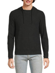 Kenneth Cole Mens Charcoal Grey Fleece Sweatshirt Hoodie XXL 2XL