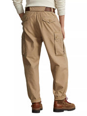 Polo Ralph Lauren Mens Reverse Sateen Baggy Fit Cargo Pants Beige 32 x 32