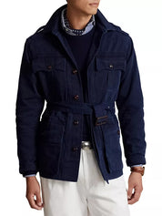 Polo Ralph Lauren  Highridge Safari Twill Cotton Bomber Jacket XXL Navy Blue