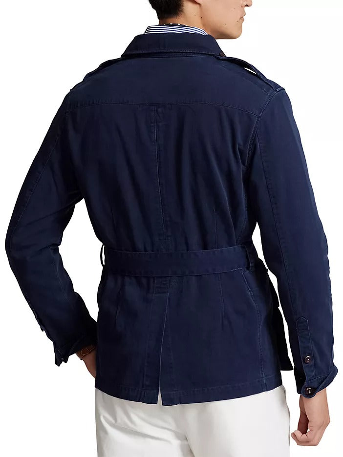 Polo Ralph Lauren  Highridge Safari Twill Cotton Bomber Jacket XXL Navy Blue