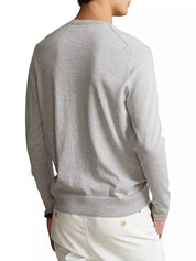 Polo Ralph Lauren Mens Cotton Crewneck Sweater Grey Large