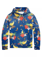 Polo Ralph Lauren Mens Regular fit Hoodie Sweatshirt Small Blue Floral