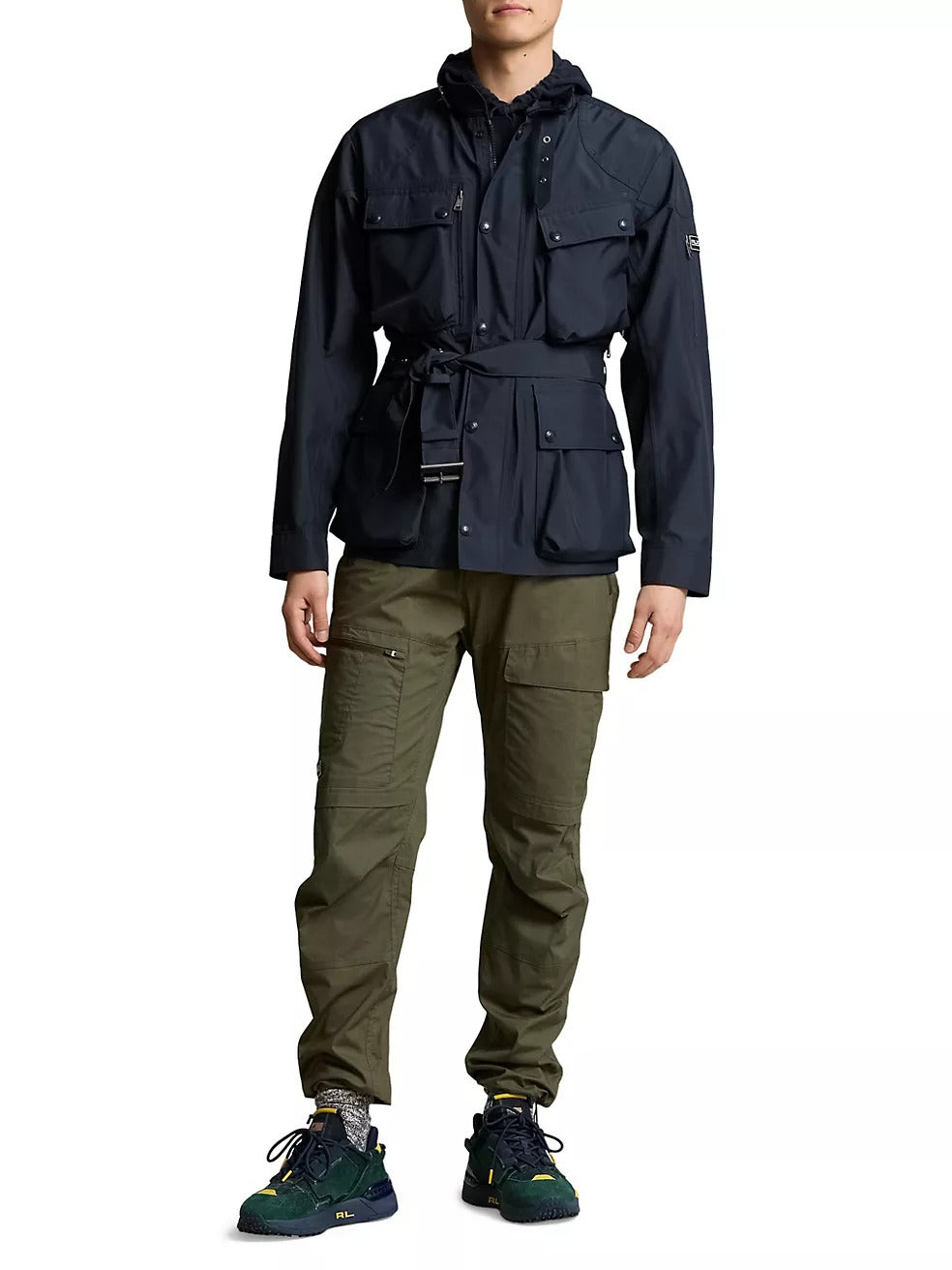 Polo Ralph Lauren Mens Kline Field Coat Jacket Navy Blue Small
