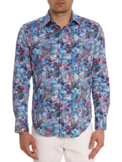Robert Graham Mens Outer Banks Woven Button Shirt XL Bright Colors