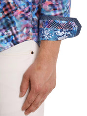 Robert Graham Mens Outer Banks Woven Button Shirt XL Bright Colors