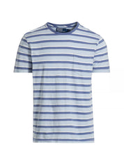 Polo Ralph Lauren Mens Striped Short Sleeve T Shirt Blue Large